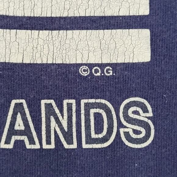 Vintage 90s Fruit-of-the-Loom Shirt Large 21x27 Faded Blue - Picture 8 of 13